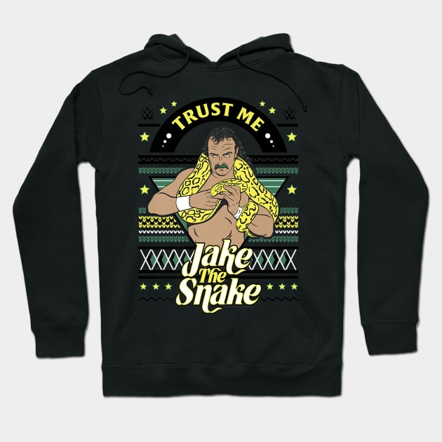 Jake The Snake Christmas Ugly Hoodie by Holman